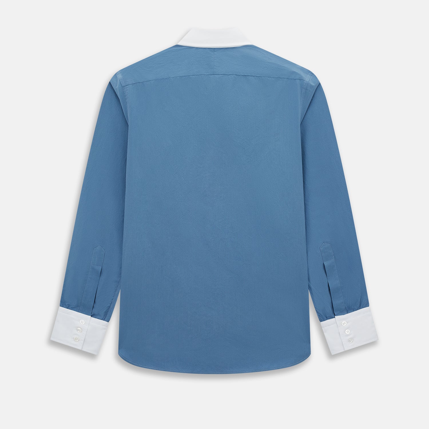 Image 3 of product Colony Blue Pinstripe Westminster Shirt with Contrast Collar & Cuffs 19