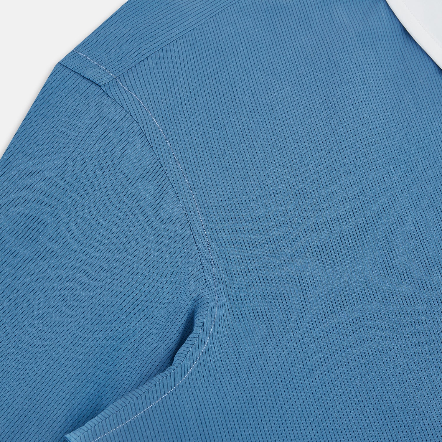 Image 6 of product Colony Blue Pinstripe Westminster Shirt with Contrast Collar & Cuffs 19