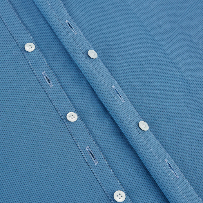Colony Blue Pinstripe Westminster Shirt with Contrast Collar & Cuffs Image 6