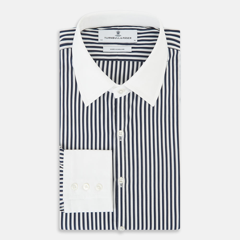 SHIRTS RF WH WESTMINSTER CLSD CLR WH 3BC NVY STR 17