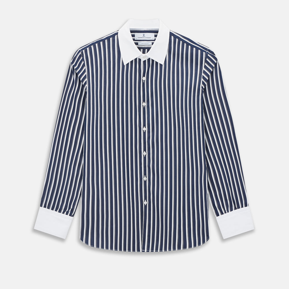 SHIRTS RF WH WESTMINSTER CLSD CLR WH 3BC NVY STR 14.5