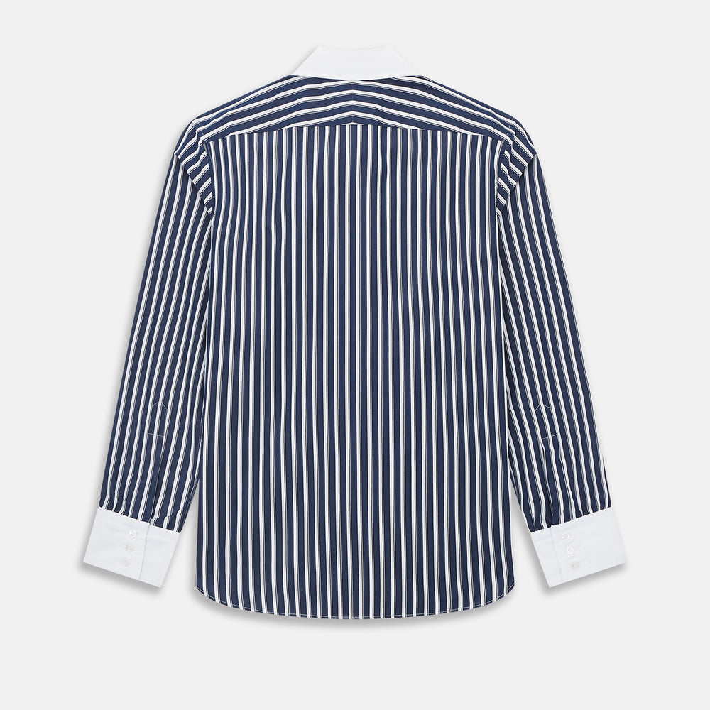 SHIRTS RF WH WESTMINSTER CLSD CLR WH 3BC NVY STR 14.5