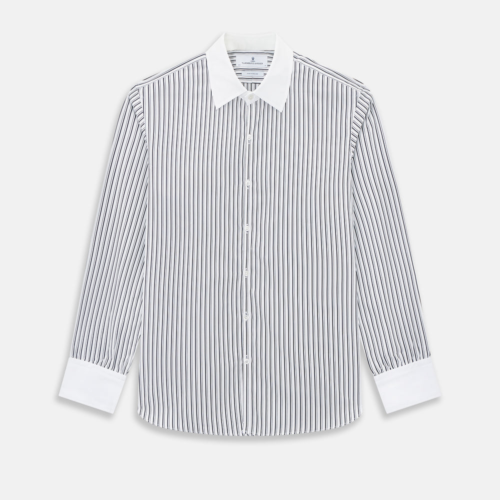 SHIRTS RF WH WESTMINSTER CLSD CLR WH 3BC NVY STR 18.5