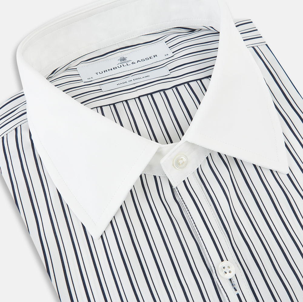 SHIRTS RF WH WESTMINSTER CLSD CLR WH 3BC NVY STR 18.5