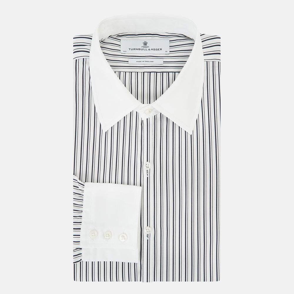 SHIRTS RF WH WESTMINSTER CLSD CLR WH 3BC NVY STR 18.5