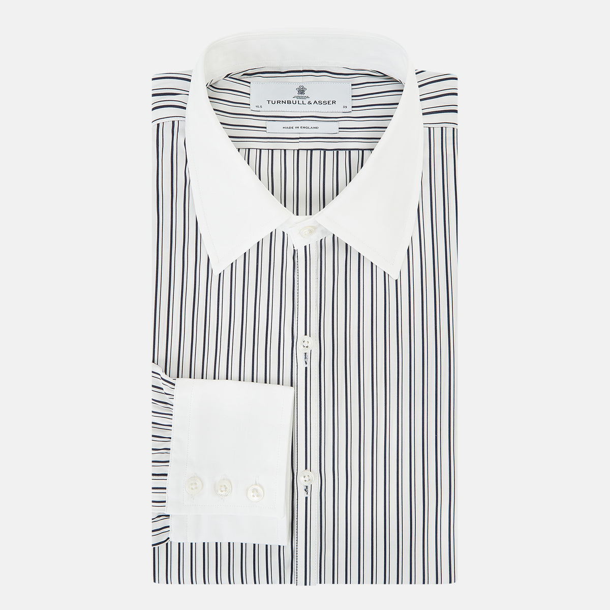 View 5 of product SHIRTS RF WH WESTMINSTER CLSD CLR WH 3BC NVY STR 18.5