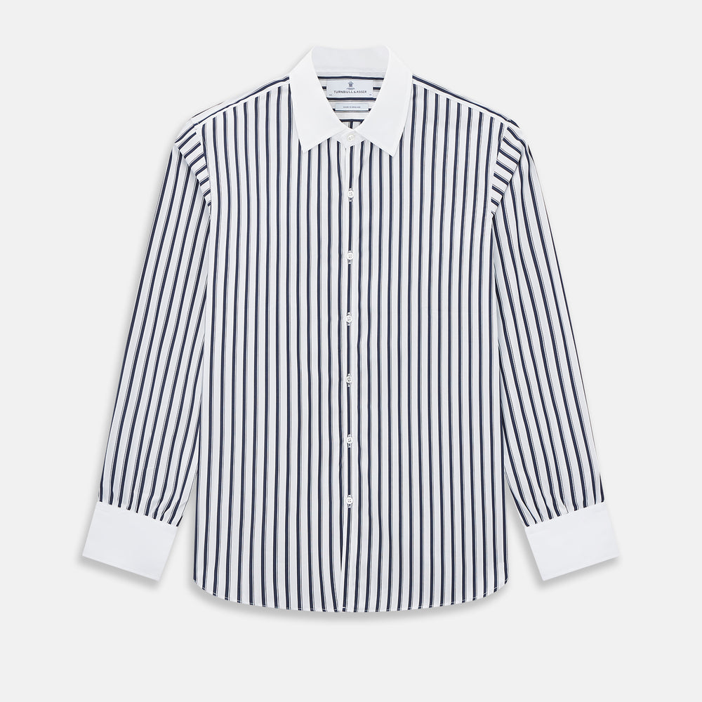 SHIRTS RF WH WESTMINSTER CLSD CLR WH 3BC NVY STR 14.5
