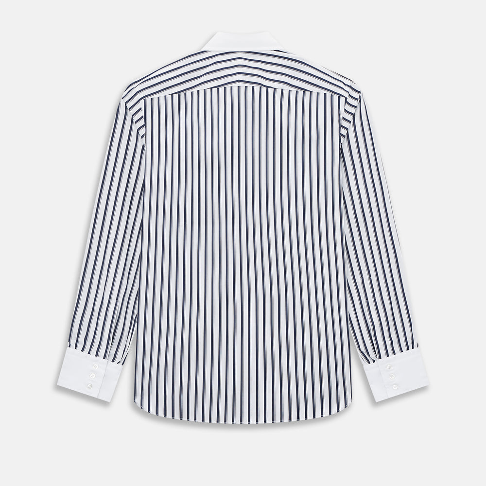 SHIRTS RF WH WESTMINSTER CLSD CLR WH 3BC NVY STR 14.5