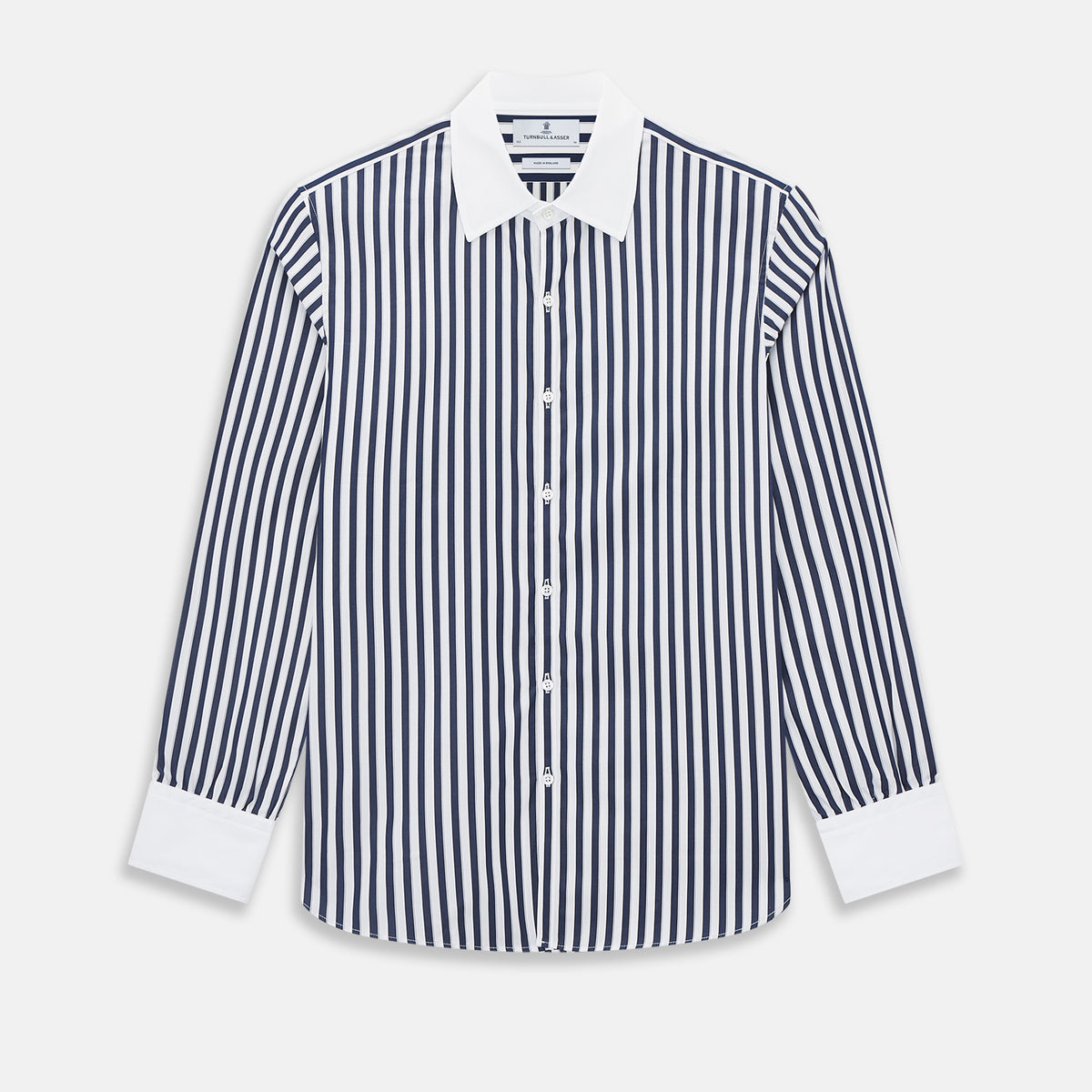 View 1 of product SHIRTS RF WH WESTMINSTER CLSDCR WH 3BC WHT STR NVY 17.5