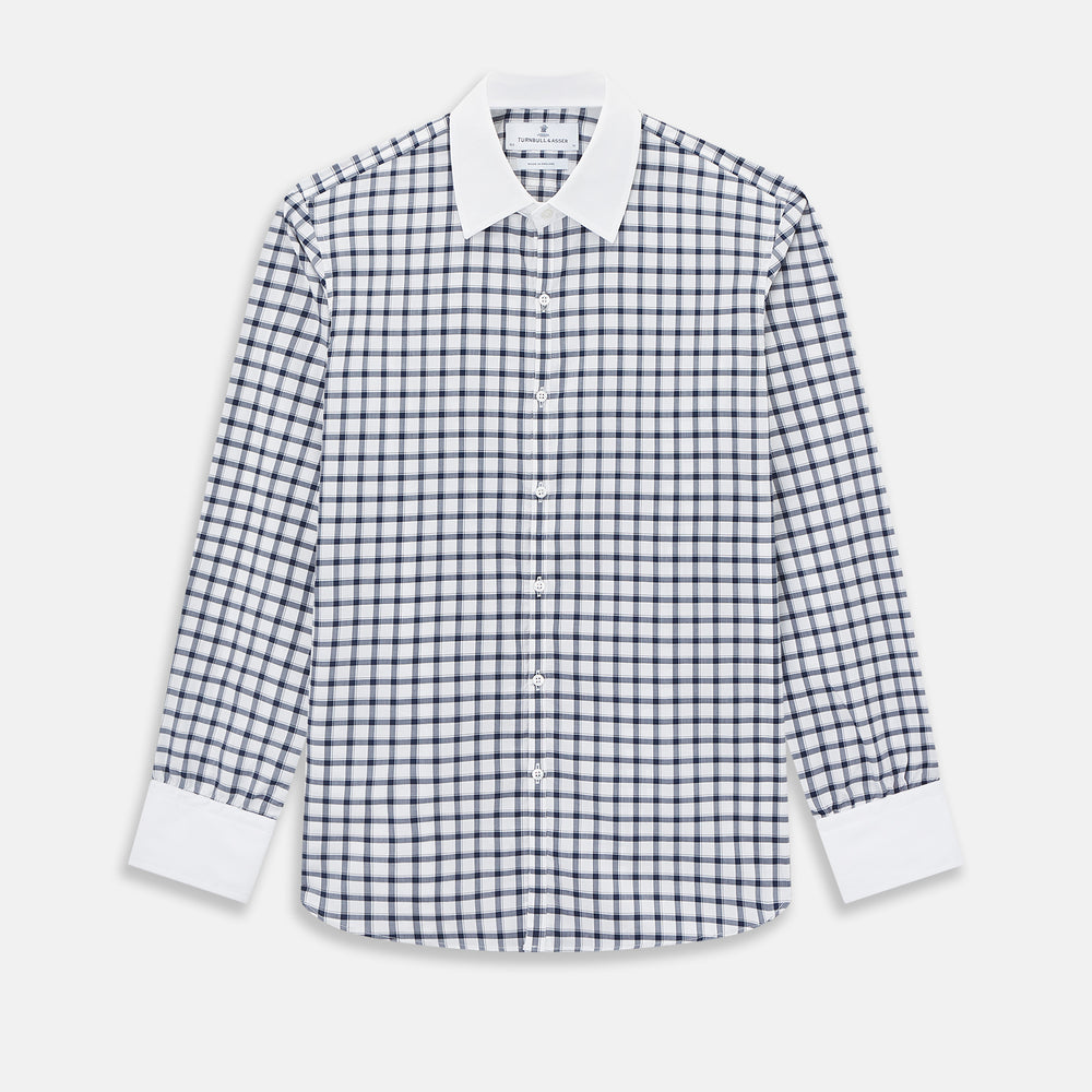 SHIRTS RF WH WESTMINSTER CLSD CLR WH 3BC NVY CHK 15