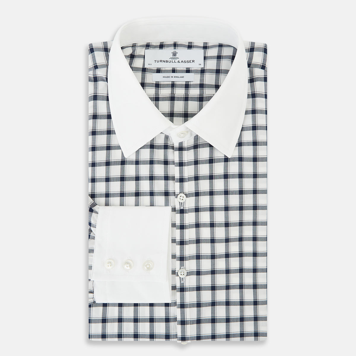 View 5 of product SHIRTS RF WH WESTMINSTER CLSD CLR WH 3BC NVY CHK 15