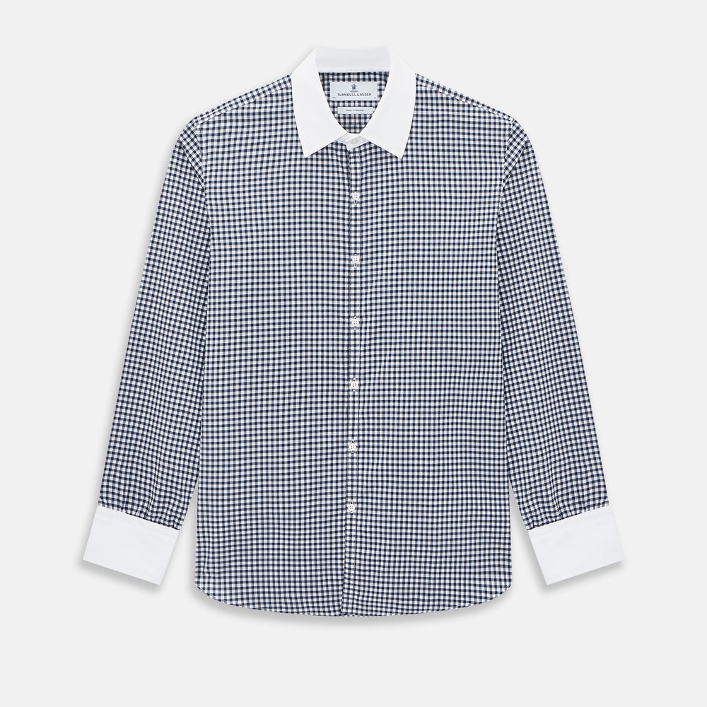 SHIRTS RF WH WESTMINSTER CLSD CLR WH 3BC NVY CHK 17