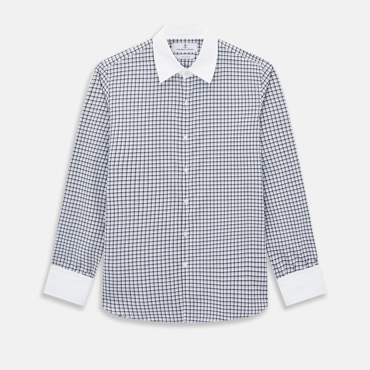 View 1 of product SHIRTS RF WH WESTMINSTER CLSD CLR WH 3BC NVY CHK 18.5