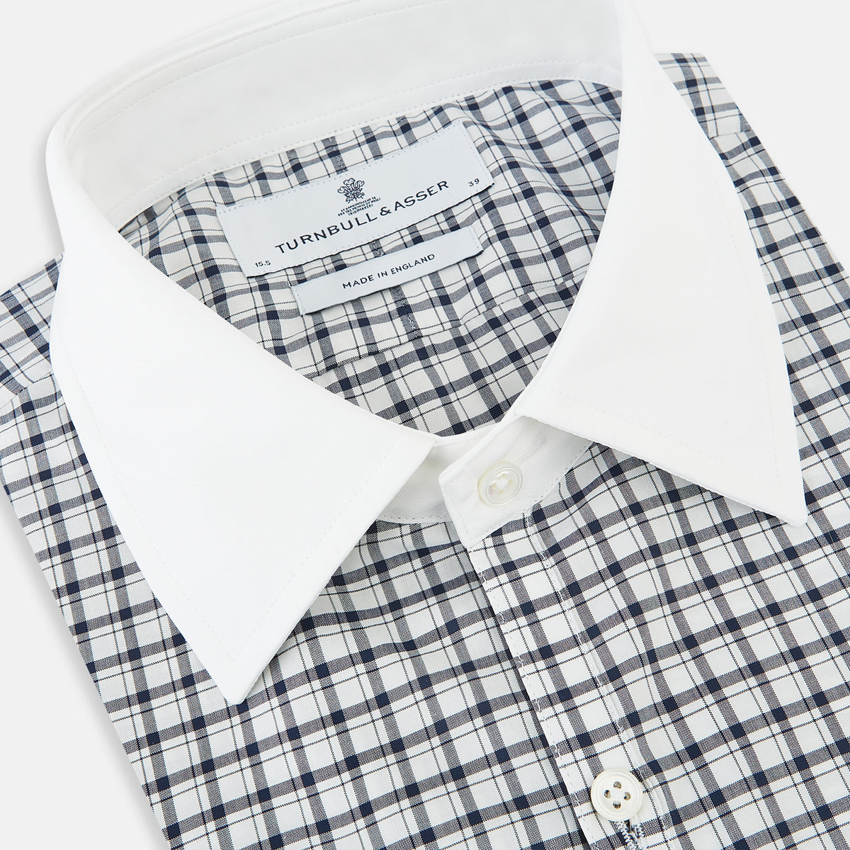 View 2 of product SHIRTS RF WH WESTMINSTER CLSD CLR WH 3BC NVY CHK 18.5
