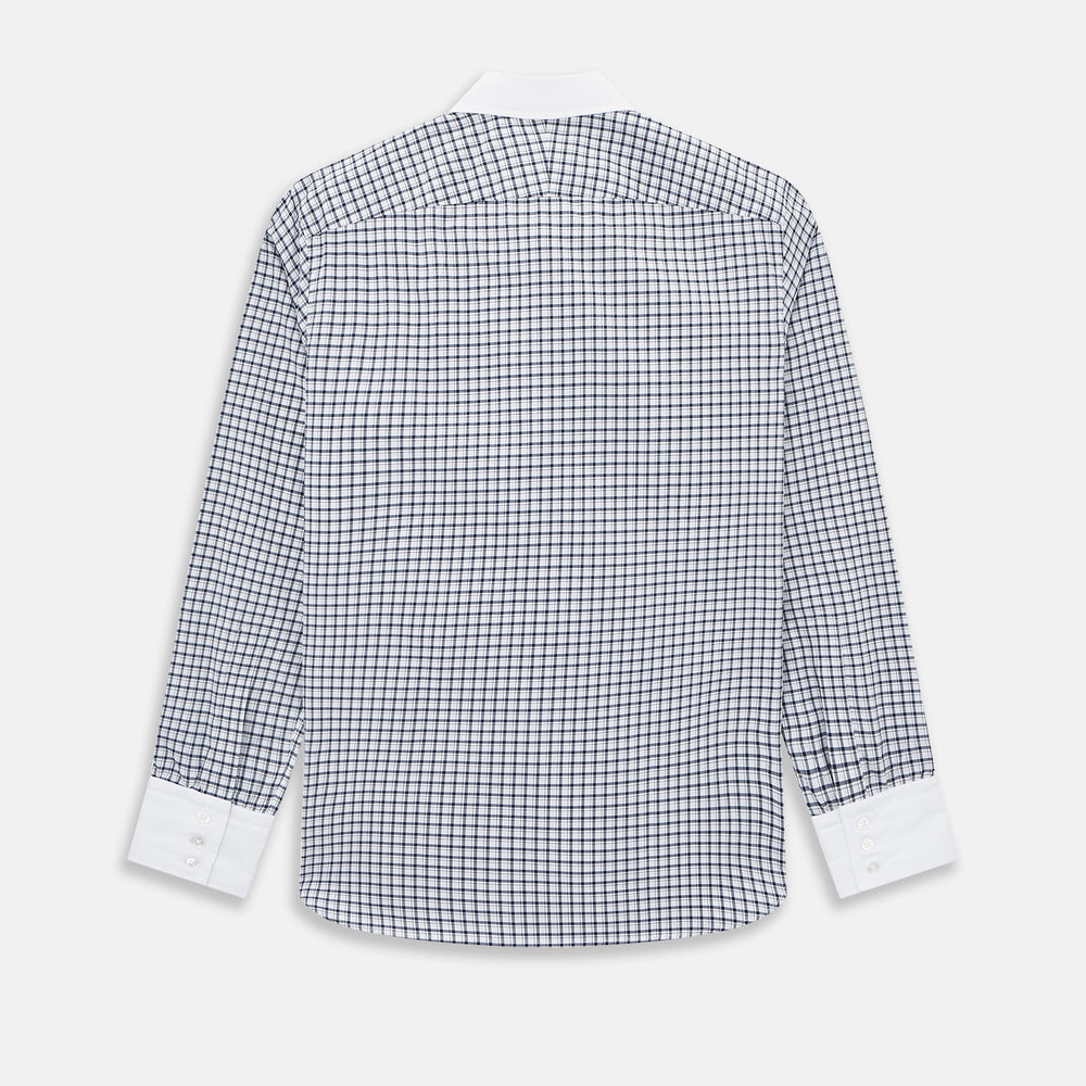 SHIRTS RF WH WESTMINSTER CLSD CLR WH 3BC NVY CHK 18.5
