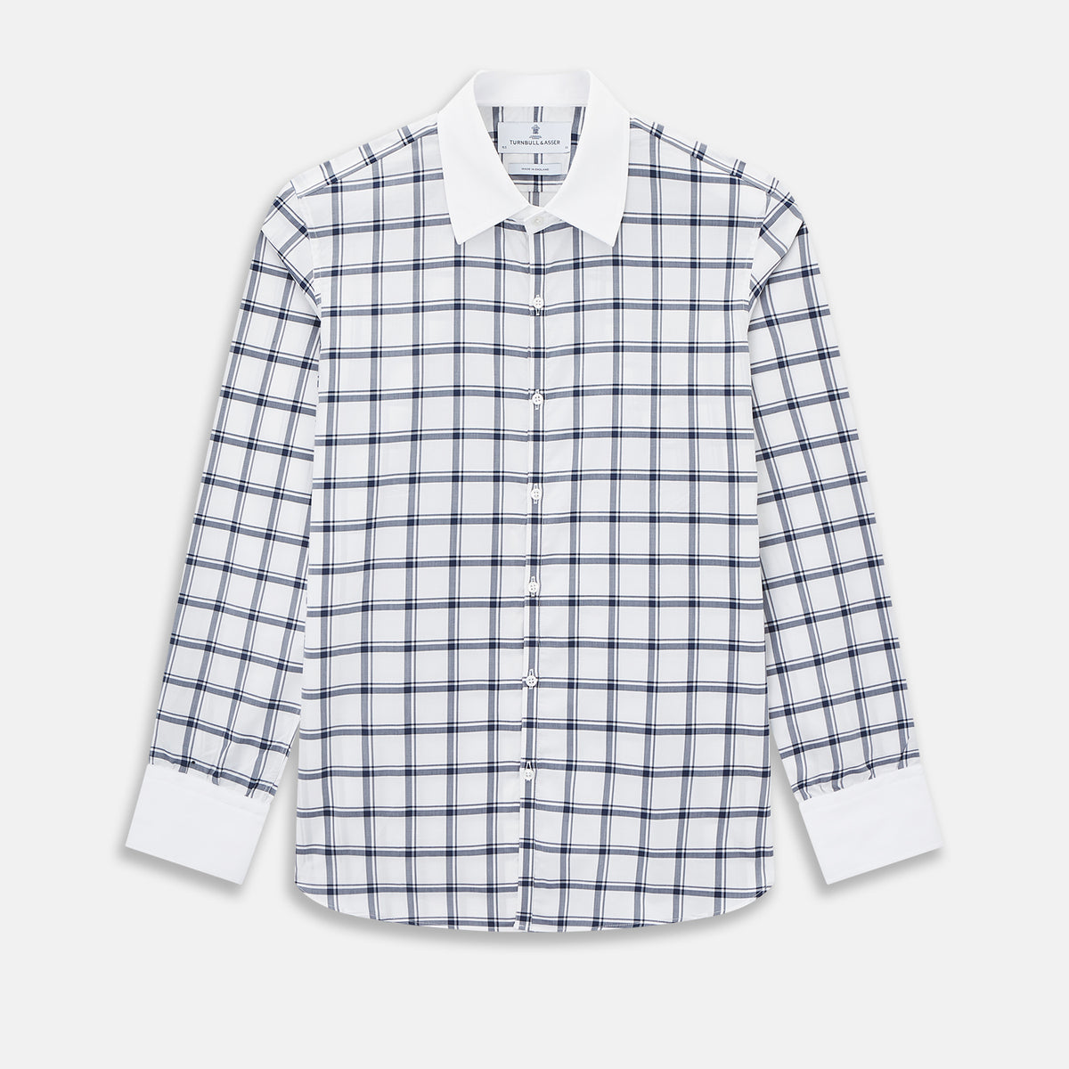 View 1 of product SHIRTS RF WH WESTMINSTER CLSD CLR WH 3BC NVY CHK 16.5