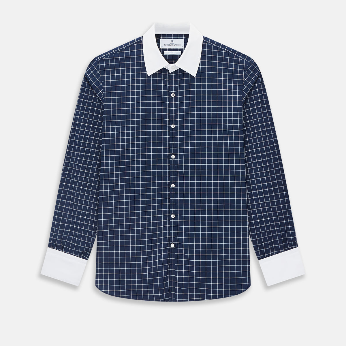View 1 of product SHIRTS RF WH WESTMINSTER CLSDCLR WH 3BC WH CHK NVY 18.5