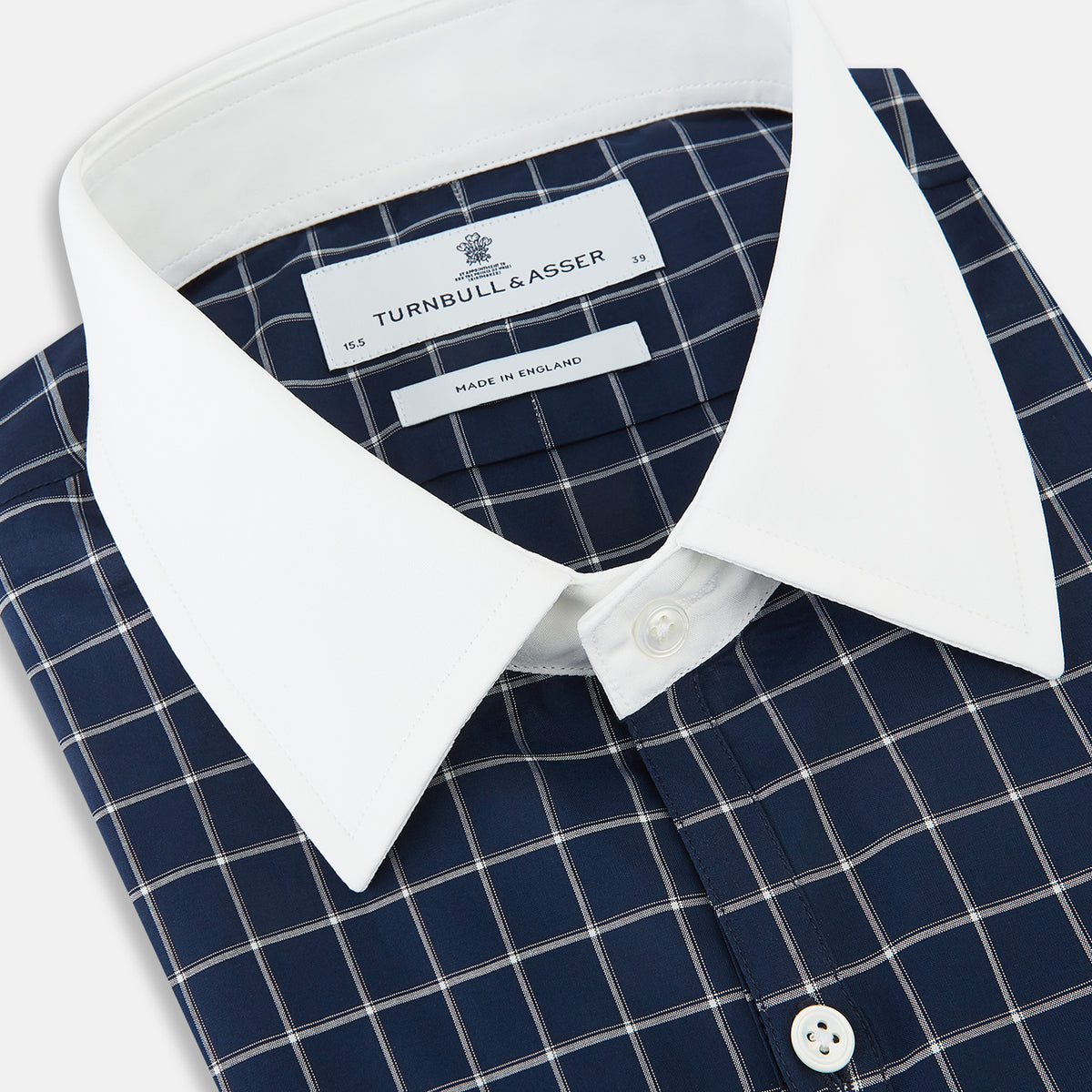 View 2 of product SHIRTS RF WH WESTMINSTER CLSDCLR WH 3BC WH CHK NVY 18.5