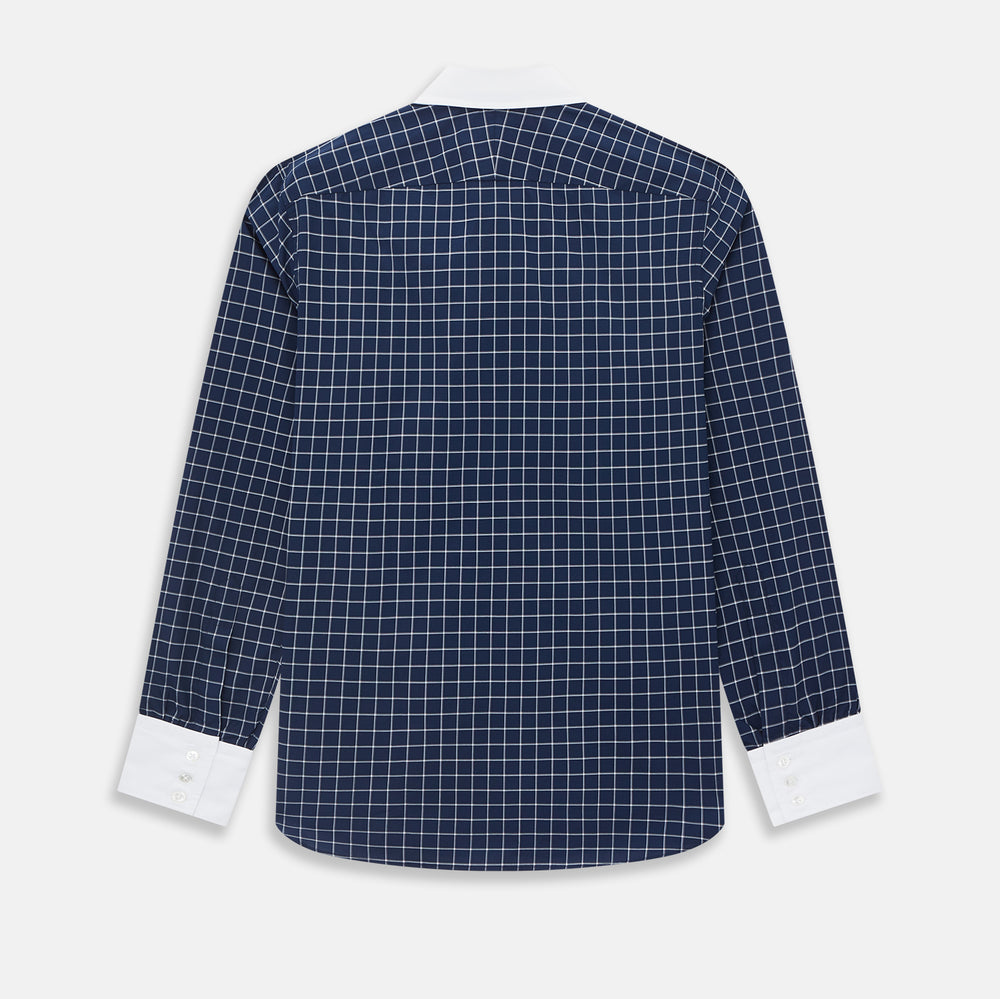 SHIRTS RF WH WESTMINSTER CLSDCLR WH 3BC WH CHK NVY 18.5
