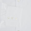 View 4 of product Tailored Fit Plain White Cotton Shirt with Kent Collar and 3-Button Cuffs
