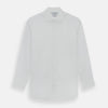 View 1 of product Tailored Fit Plain White Cotton Shirt with Kent Collar and 3-Button Cuffs