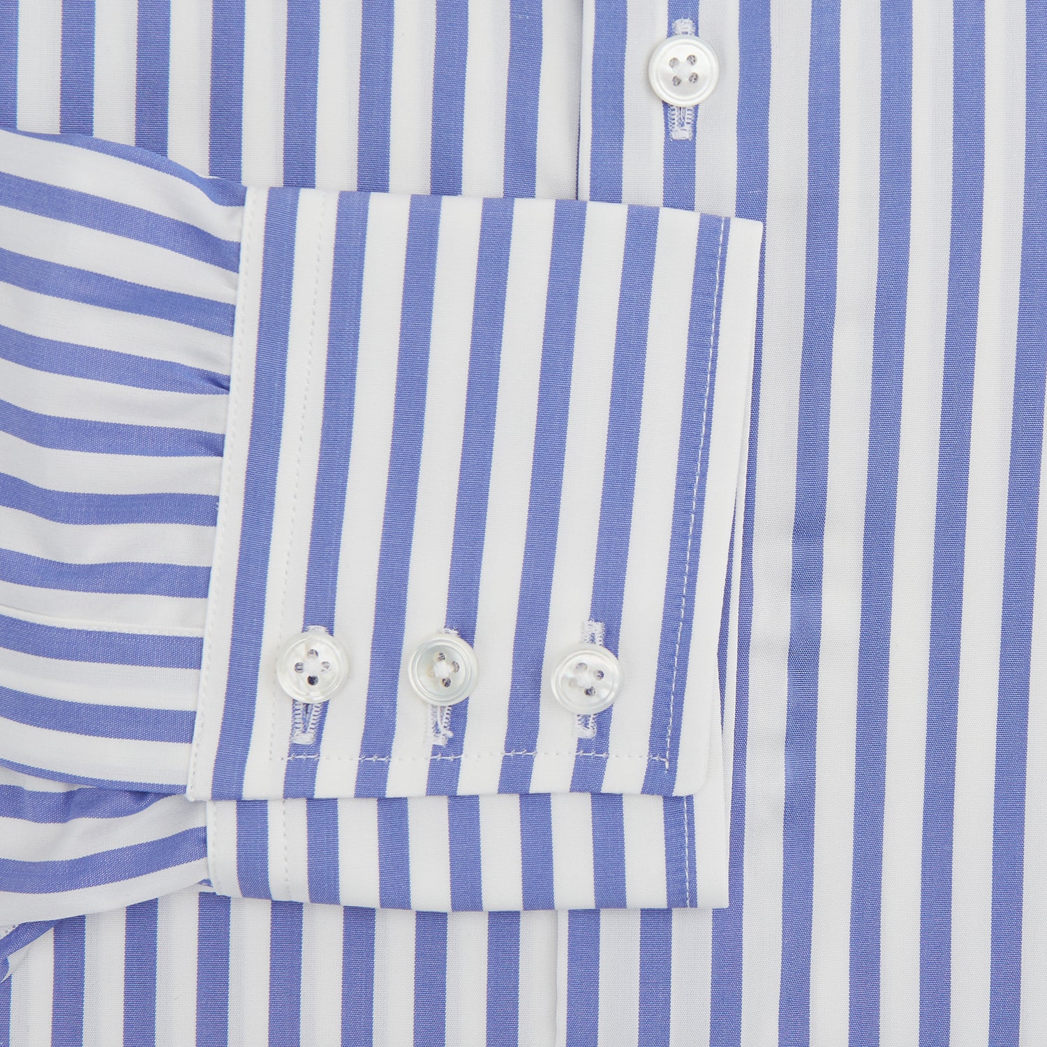 Tailored Fit Blue and White Candy Stripe Shirt | Turnbull & Asser