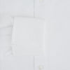 View 4 of product Tailored Fit Plain White Cotton Shirt with Kent Collar and Double Cuffs