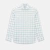 View 1 of product Large Checked Sage on White Tailored Fit Shirt in Cotton