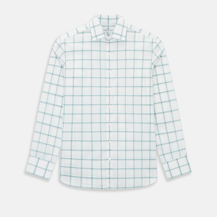 SHIRTS NEW TF KENT CLR 3BC WHT W/ SAGE MULTI CHK