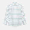 View 3 of product Large Checked Sage on White Tailored Fit Shirt in Cotton