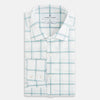 View 6 of product Large Checked Sage on White Tailored Fit Shirt in Cotton