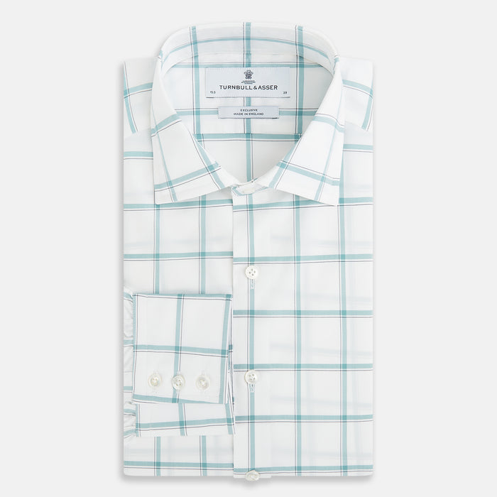 SHIRTS NEW TF KENT CLR 3BC WHT W/ SAGE MULTI CHK Image 5