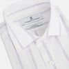 View 2 of product Track Striped Sage on White Tailored Fit Shirt in Cotton