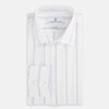 View 5 of product Track Striped Pink on White Tailored Fit Shirt in Cotton