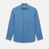View 1 of product Pinstriped Colony Blue Tailored Fit Shirt in Cotton