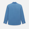 View 3 of product Pinstriped Colony Blue Tailored Fit Shirt in Cotton