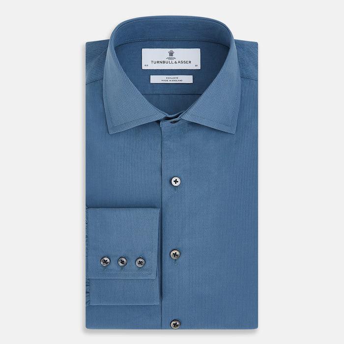 SHIRTS NEW TF KENT CLR 3BC STEEL GRAY/NAVY STRIPE Image 4