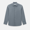 View 1 of product Pinstriped Grey Tailored Fit Shirt in Cotton