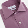 View 2 of product Pinstriped Antique Pink Tailored Fit Shirt in Cotton