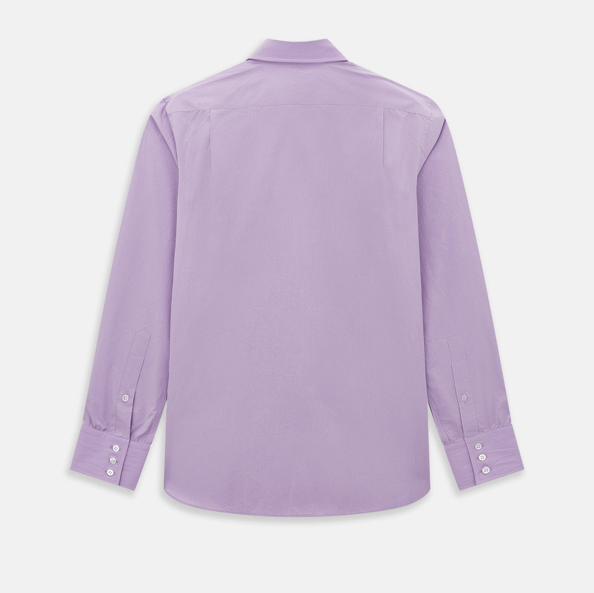 View 3 of product Pinstriped Baby Pink Tailored Fit Shirt in Cotton