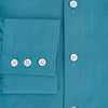 View 4 of product Pinstriped Turquoise Tailored Fit Shirt in Cotton