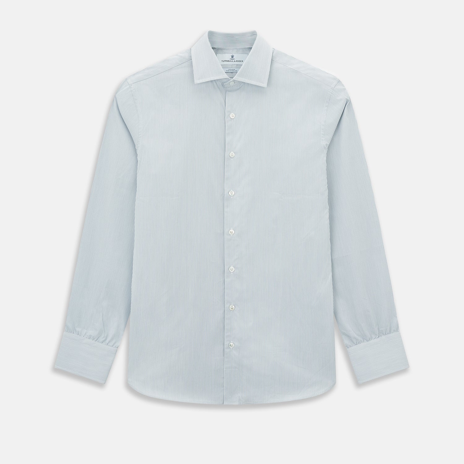 View 1 of product Steel Grey Micro-Tattersall Check Belgravia Shirt 18.5