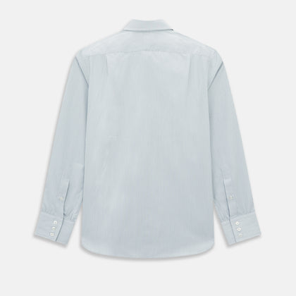 Steel Grey Micro-Tattersall Check Belgravia Shirt Image 2
