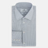 View 5 of product Steel Grey Micro-Tattersall Check Belgravia Shirt 18.5