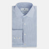 View 5 of product Sky Blue Micro-Tattersall Check Belgravia Shirt 19