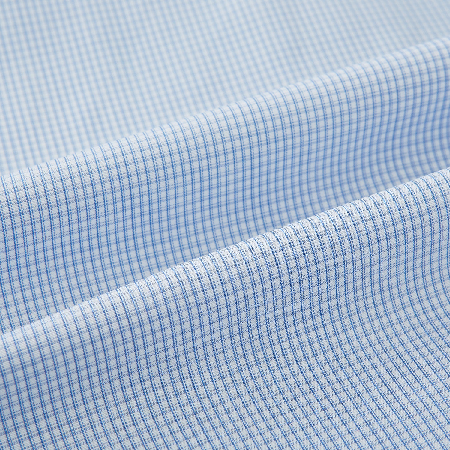 View 6 of product Sky Blue Micro-Tattersall Check Belgravia Shirt 19