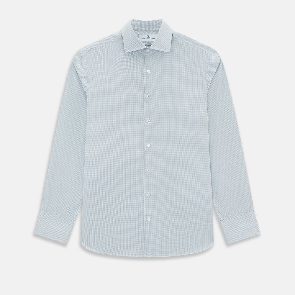 Steel Grey Ripple Double Pinstripe Belgravia Shirt 15.5