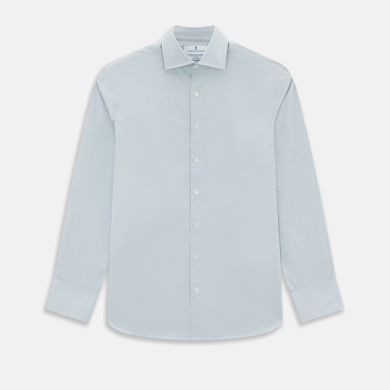 View 1 of product Steel Grey Ripple Double Pinstripe Belgravia Shirt 15.5