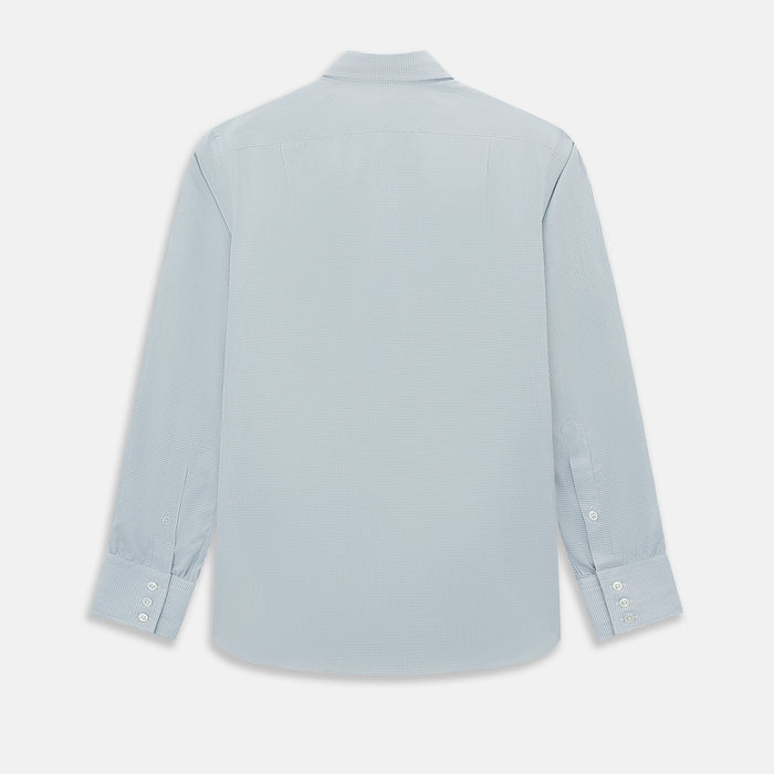 Steel Grey Ripple Double Pinstripe Belgravia Shirt Image 2