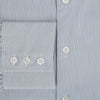 View 4 of product Steel Grey Ripple Double Pinstripe Belgravia Shirt 15.5